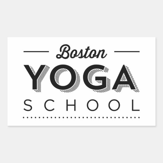 Rechteckkleber Rechteckiger Aufkleber (Vorderseite)