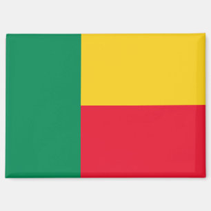 Rechteckmagnet mit Nationalflagge von Benin Magnet
