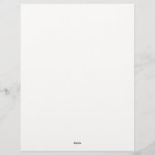 Rechteckrahmen der weißen Blume Briefbogen (Rückseite)