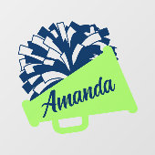 Rechter Blick auf die Hinterfensterklammer Fensteraufkleber (Blatt)