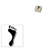 Rechter Fuß Gummistempel (Stempel)