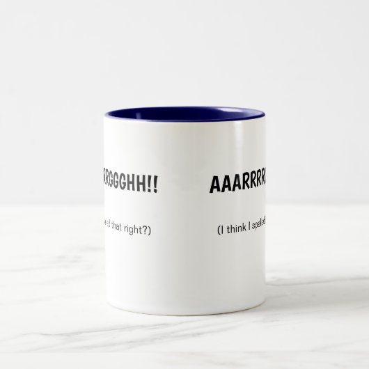 Rechter Kaffee-Tasse Zweifarbige Tasse (Mittel)