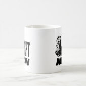 Rechter MEOW! Lustige schlechte Miezekatze Kaffeetasse (Mittel)