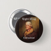 rechter rechter Extremist Thomas Jefferson Button (Vorne & Hinten)