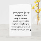 rechter Verstand Karte (Gelbe Blume)