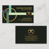 Rechter Winkel mathematische Formen Visitenkarte (Vorne/Hinten)