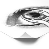 Rechtes Auge - rechtes Auge Fotodruck (Ecke)