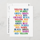 Rechtes Gehirn, Verlassen Hirnkonflikt Postkarte (Vorne/Hinten)