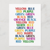 Rechtes Gehirn, Verlassen Hirnkonflikt Postkarte (Vorderseite)