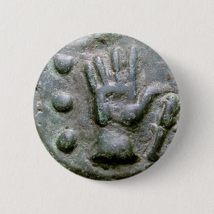 Rechtes Hand Aes Grave Quadrans Button