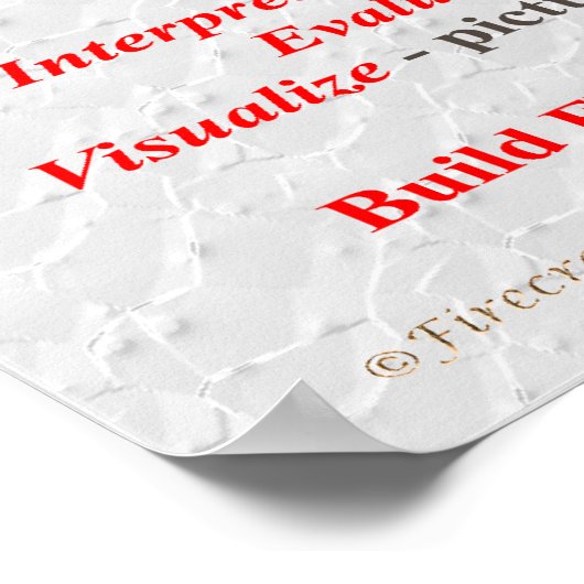 Rechtes Poster schreiben (Ecke)