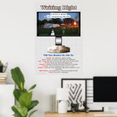 Rechtes Poster schreiben (Heimbüro)