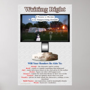 Rechtes Poster schreiben