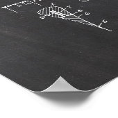 Rechtes Razor Patent Poster (Ecke)