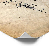 Rechtes Razor Patent Poster (Ecke)