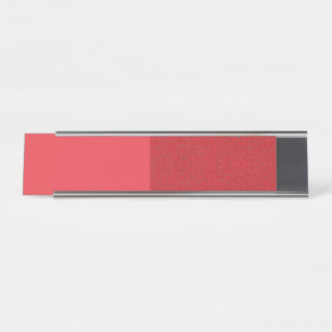 Rechtes Texturteil Split Brushed Metal Name Plate Schreibtischnamensplakette