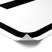 Rechtes Zeichen behalten Poster (Ecke)