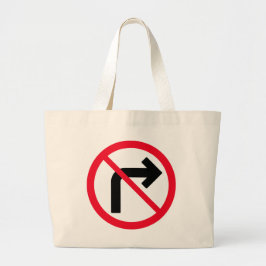 Rechtes Zeichen verboten | Jumbo Tote Bag Stoffbeutel