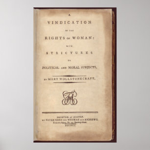 Rechtfertigung der Rechte der Frau Poster