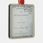 Rechtfertigung der Rechte von Woman Ornament Aus Metall (Rechts)