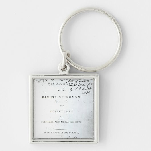 Rechtfertigung der Rechte von Woman Schlüsselanhänger (Vorne)