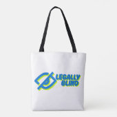 Rechtlich Blind - Symbol-Bewusstsein Tasche (Rückseite)