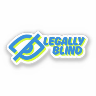 Rechtlich Blinde Symbolgestaltung Aufkleber