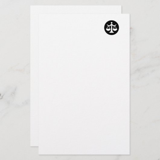 Rechtlich Briefpapier (Vorne/Hinten)