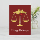 Rechtliche , Anwaltsberuf Weihnachtskarten Feiertagskarte (Stehend Vorderseite)
