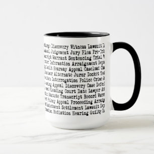 Rechtliche Begriffe Terminologie Tasse