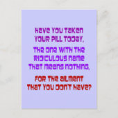 Rechtliche Drogen Postkarte (Vorderseite)