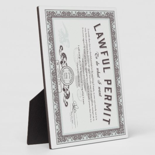 Rechtliche Genehmigung, das zu tun, was Sie Gewoll Fotoplatte (Seite)