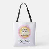 Rechtliche Geschenke für die Mama | Du bist mein S Tasche (Rückseite)