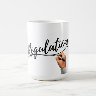 Rechtliche handschriftliche Tasse