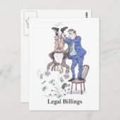 Rechtliche Rechnungen Postkarte (Vorne/Hinten)