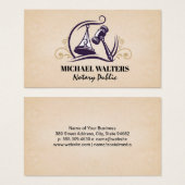 Rechtliche Skala | Gavel Logo (Vorne & Hinten)