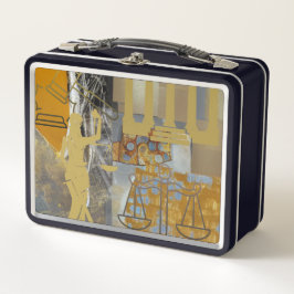 Rechtliche Vereinfachung Metall Brotdose