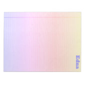 Rechtlicher Name des Pad Rainbow Gradient Darker Notizblock (Vorderseite)