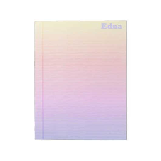 Rechtlicher Pad Rainbow Gradient Notizblock (Rotiert)