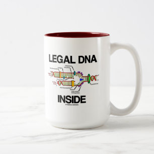 Rechtliches DNA-Inside (DNA-Replikation) Zweifarbige Tasse