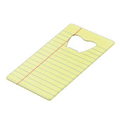 Rechtliches Muster Geldkarten Flaschenöffner (Rückseite Schrägansicht)