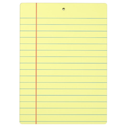 Rechtliches Muster Klemmbrett (Rückseite)