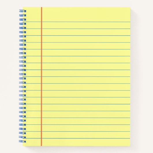 Rechtliches Muster Notizblock (Vorderseite)