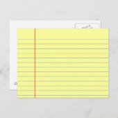 Rechtliches Muster Postkarte (Vorne/Hinten)