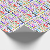 Rechtliches Papier zum Umfassen von Wörtern Geschenkpapier (Ecke)