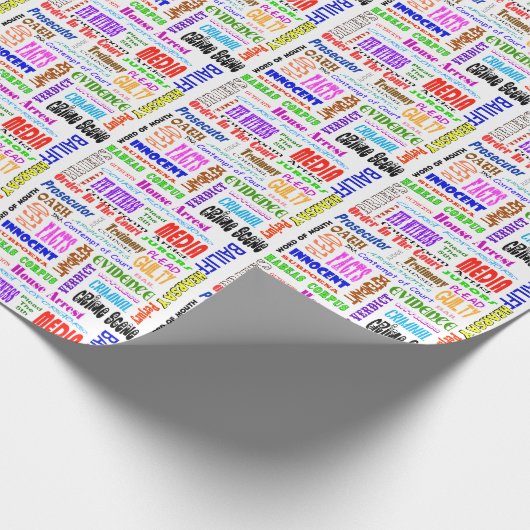 Rechtliches Papier zum Umfassen von Wörtern Geschenkpapier (Ecke)
