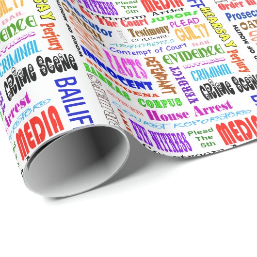 Rechtliches Papier zum Umfassen von Wörtern Geschenkpapier (Rolleneckpunkt)