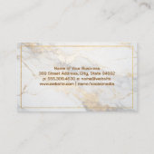 Rechtliches Recht im Strafmaßstab | Marmor Visitenkarte (Rückseite)