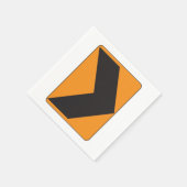 Rechts abbiegen Schilderpapier Napkins Serviette (Ecke)