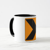 Rechts abbiegen Tasse (Vorderseite Links)